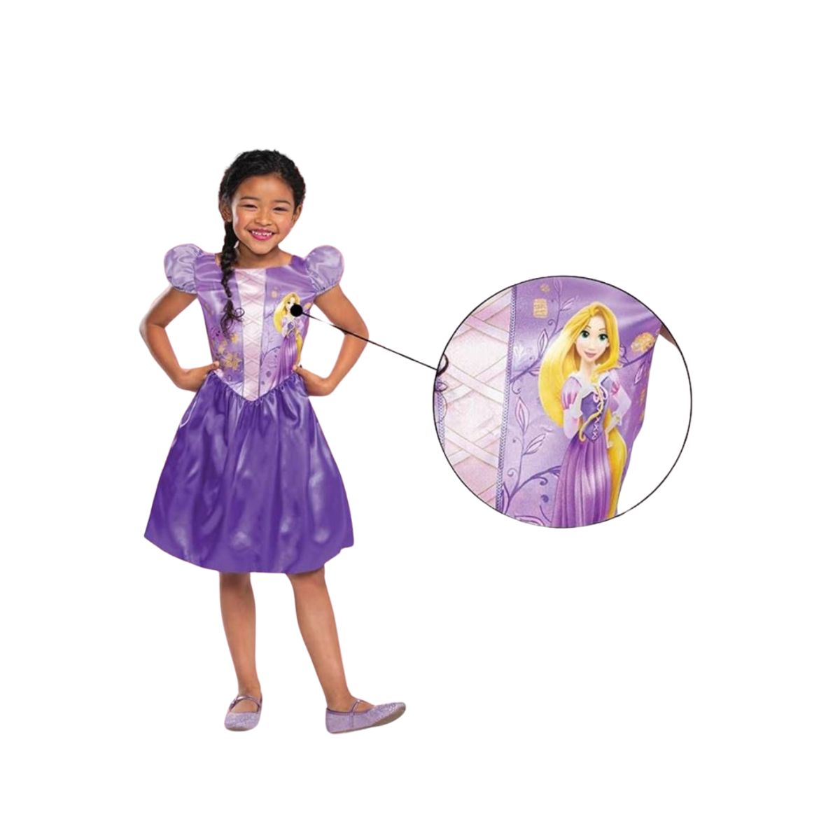 OEM - Disfraz Princesas Disney Original Rapunzel 5-6