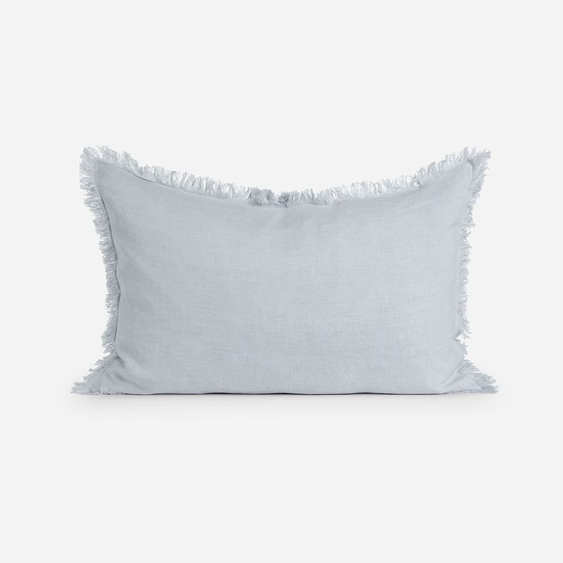 ROSEN - Funda de Cojín Lino Costa 60 x 40 cm Celeste