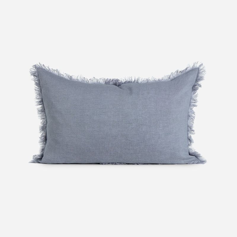 ROSEN - Funda de Cojín Lino Costa 60 x 40 cm Stone