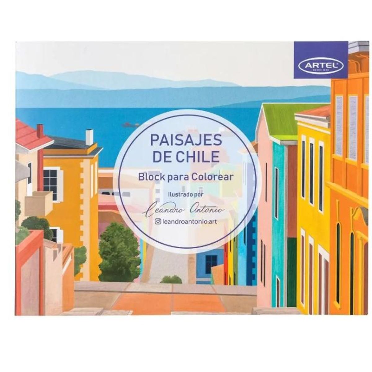 ARTEL - Block para colorear Paisajes de Chile