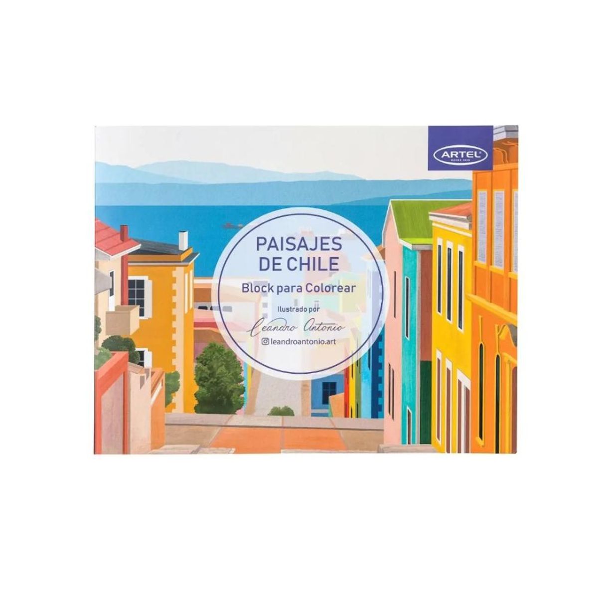 ARTEL - Block para colorear Paisajes de Chile