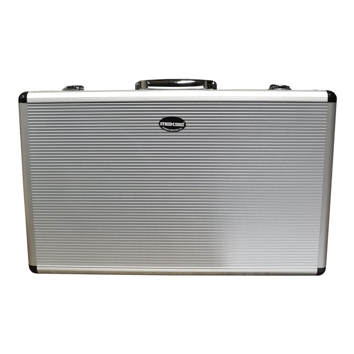 MEKSE - MALETIN DE ALUMINIO PARA 8 MICROFONOS SILVER MEKSE