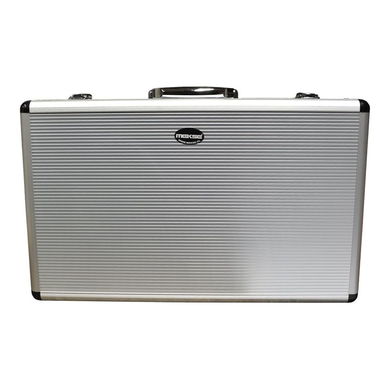 MEKSE - MALETIN DE ALUMINIO PARA 8 MICROFONOS SILVER MEKSE
