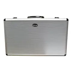 MEKSE - MALETIN DE ALUMINIO PARA 8 MICROFONOS SILVER