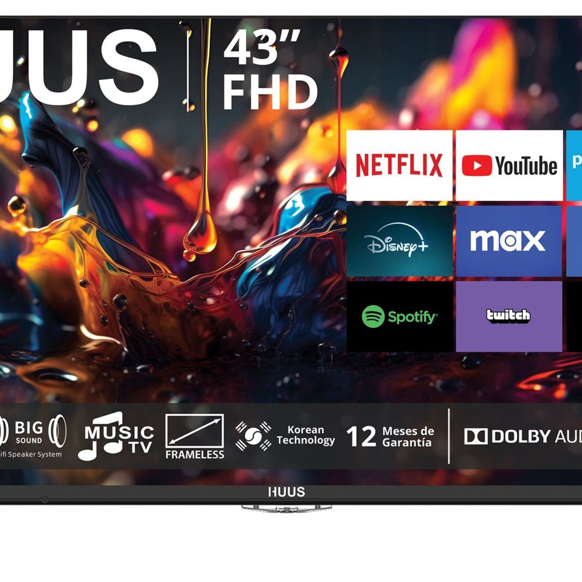 HUUS - Led 43” HUUS Smart TV FHD WebOS Powered By LG