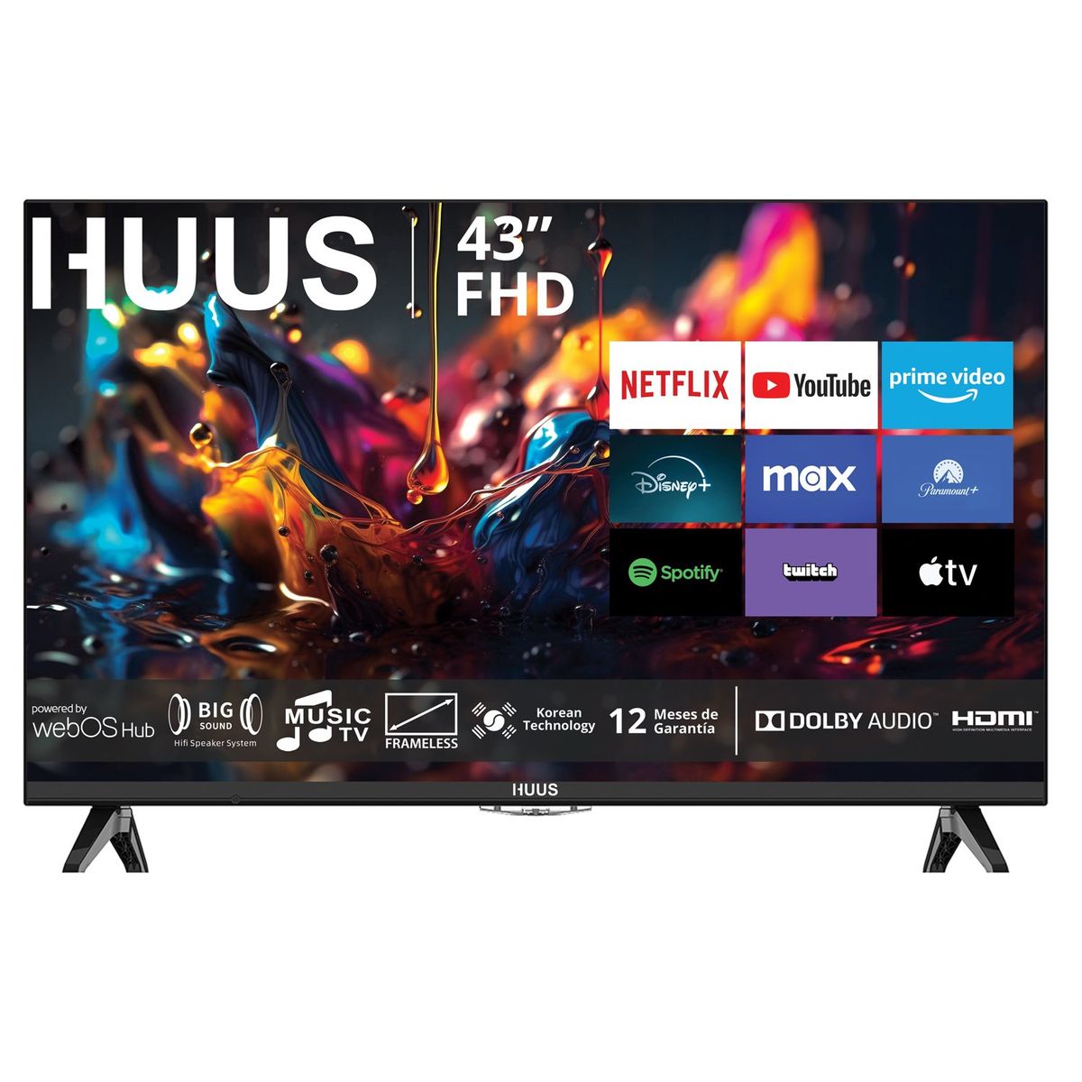 HUUS - Led 43” HUUS Smart TV FHD WebOS Powered By LG