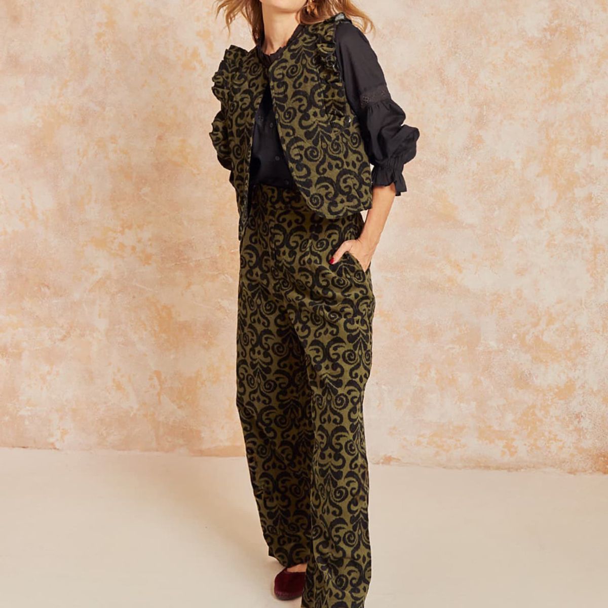 LOUNGE - Pantalón Cotelé Boho LOUNGE