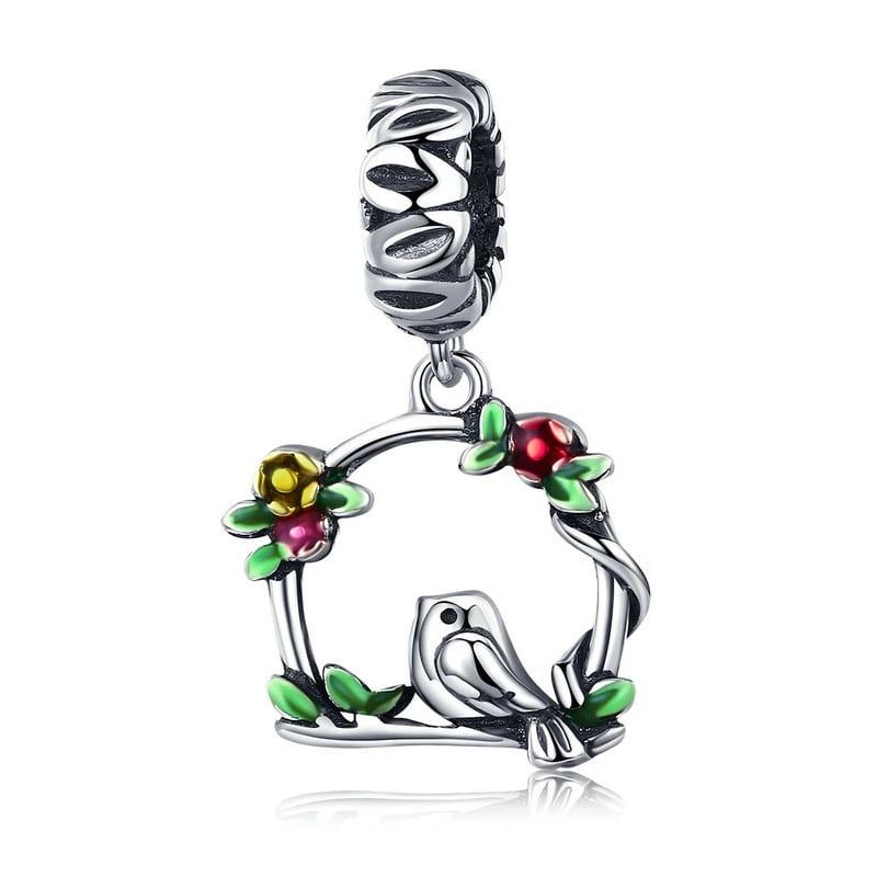 TODOJOYAS - Charm Dije Plata 925 Ave Primavera Arco