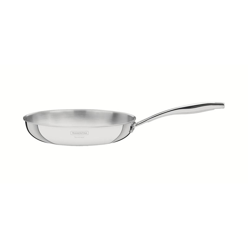 TRAMONTINA - Sartén Tramontina Grano de acero inoxidable cuerpo triple con mango 20 cm 1,2 L