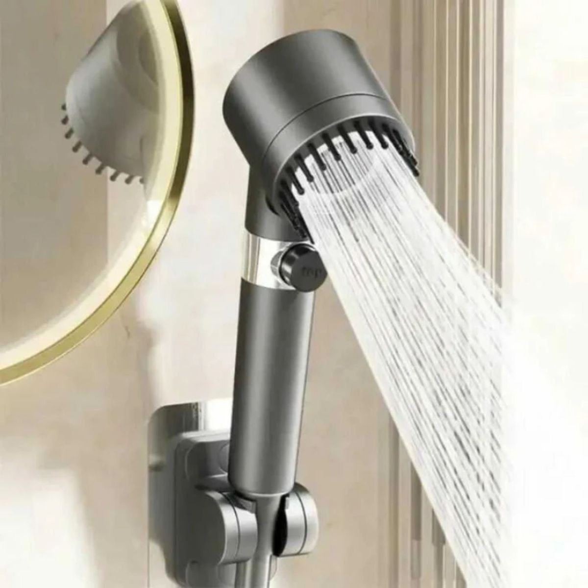 MOVI - Cabezal De Ducha Alta Presión 4 En 1 con Filtro Purificador de Agua