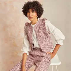 LOUNGE - Vest Estampado Boho Mujer