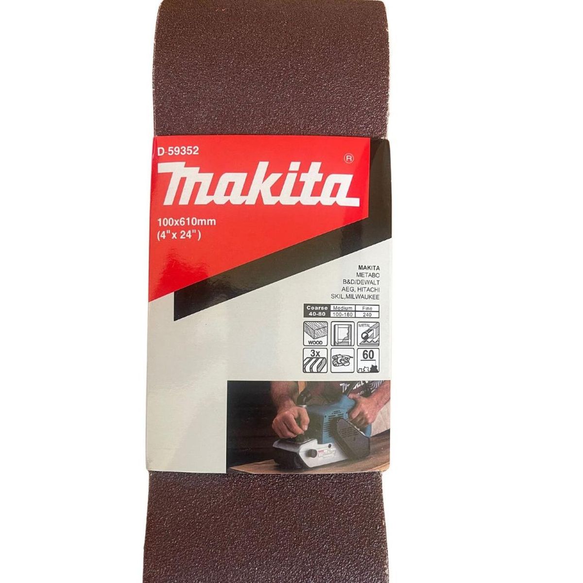 MAKITA - Lija De Banda 4X24 Grano 60 Makita D-59352