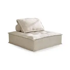 SANTU HOME & DECO - Puff Lounge Otomana Rectangular de Tela