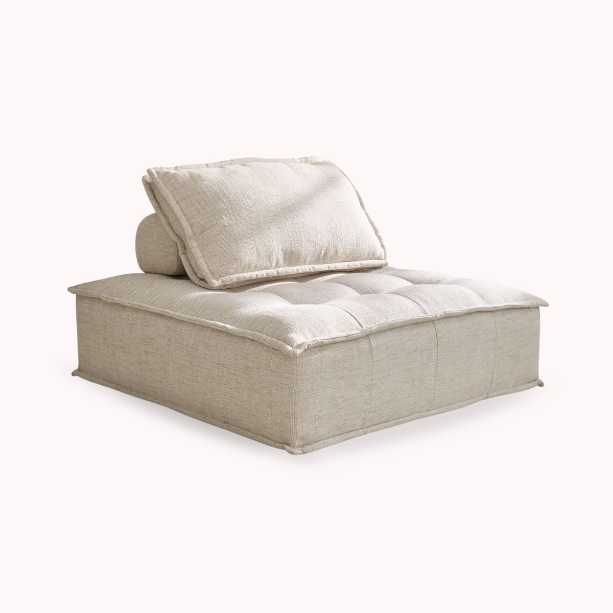 SANTU HOME & DECO - Puff Lounge Otomana Rectangular Tela