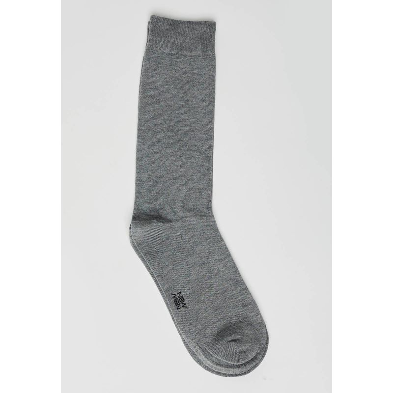 NEW MAN - Calcetín Básico Business Gris Newman