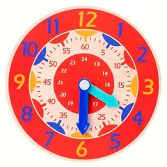 PANGUI TOYS - Reloj de aprendizaje de madera