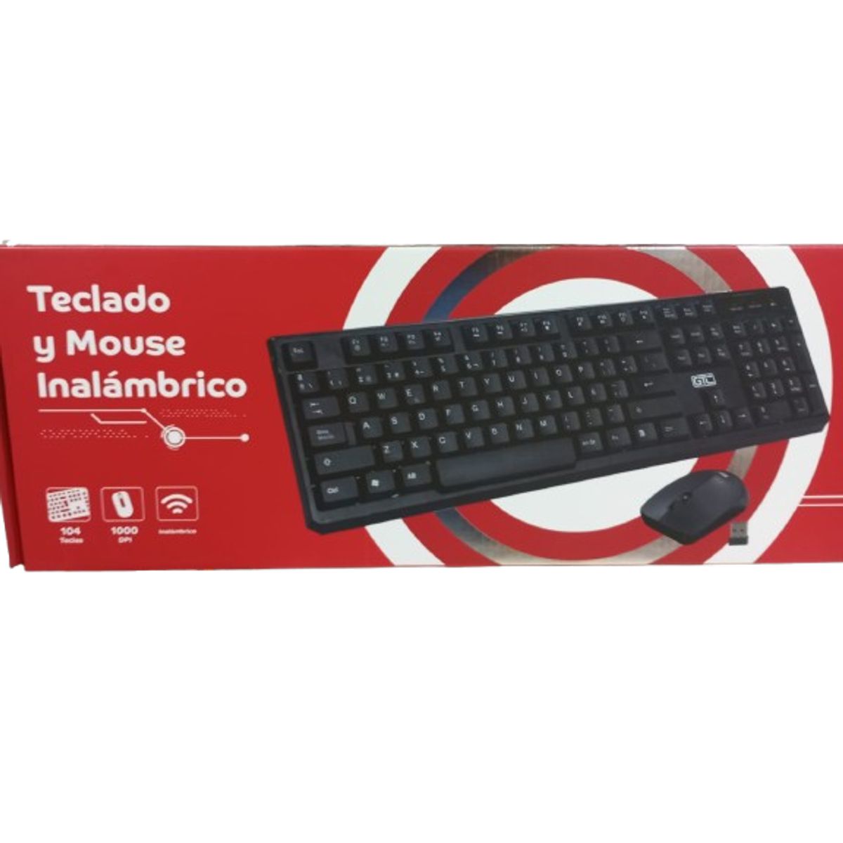 GENERICO - Kit Teclado y Mouse GTC CBG023 inalambrico español