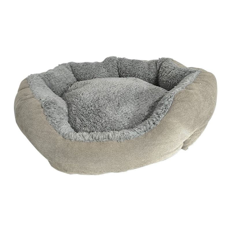GENERICO - CAMA PARA MASCOTAS CIRCULAR DE FELPA 42CM