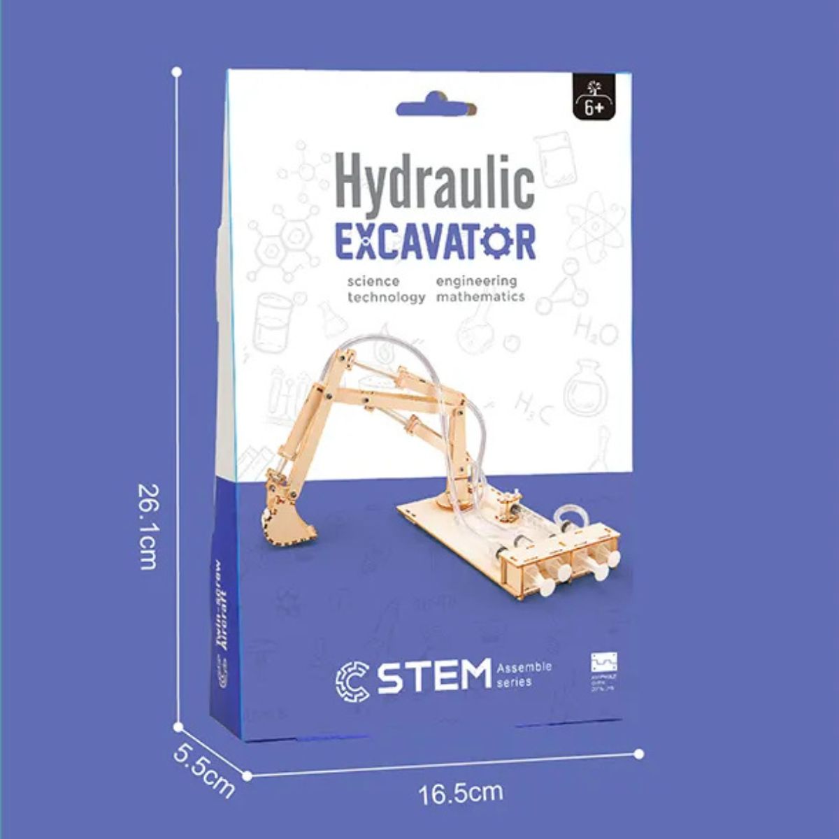 PANGUI TOYS - Juego científico construye una excavadora hidráulica