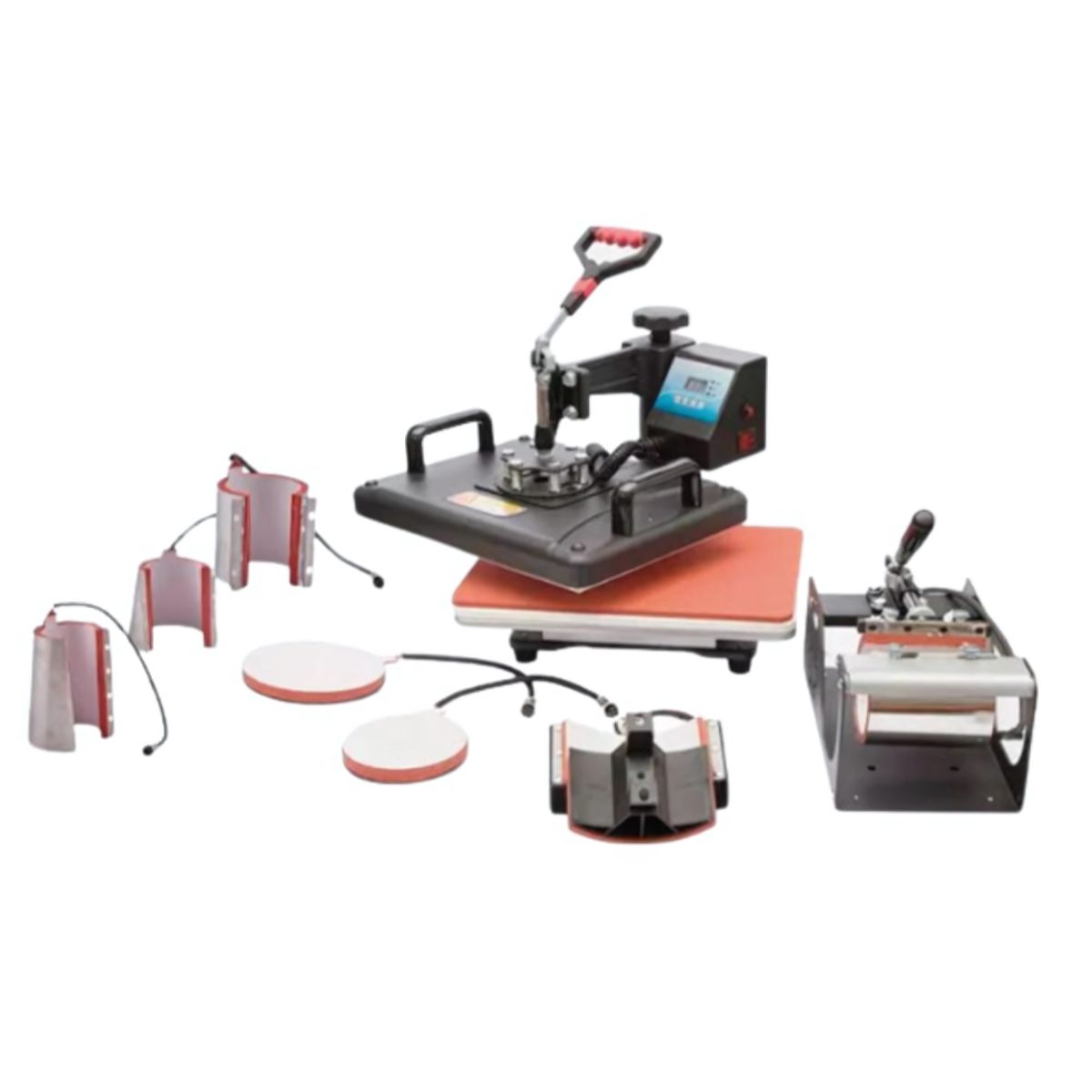 GENERICO - Maquina Estampadora Multifunción 8en1 Sublimación Plancha Poleras Tazones