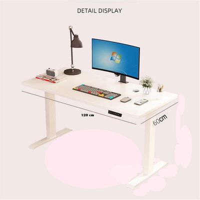 Imagen 2 del producto Mesa escritorio de oficina BLANCO ergonómico altura ajustable120x60 cm