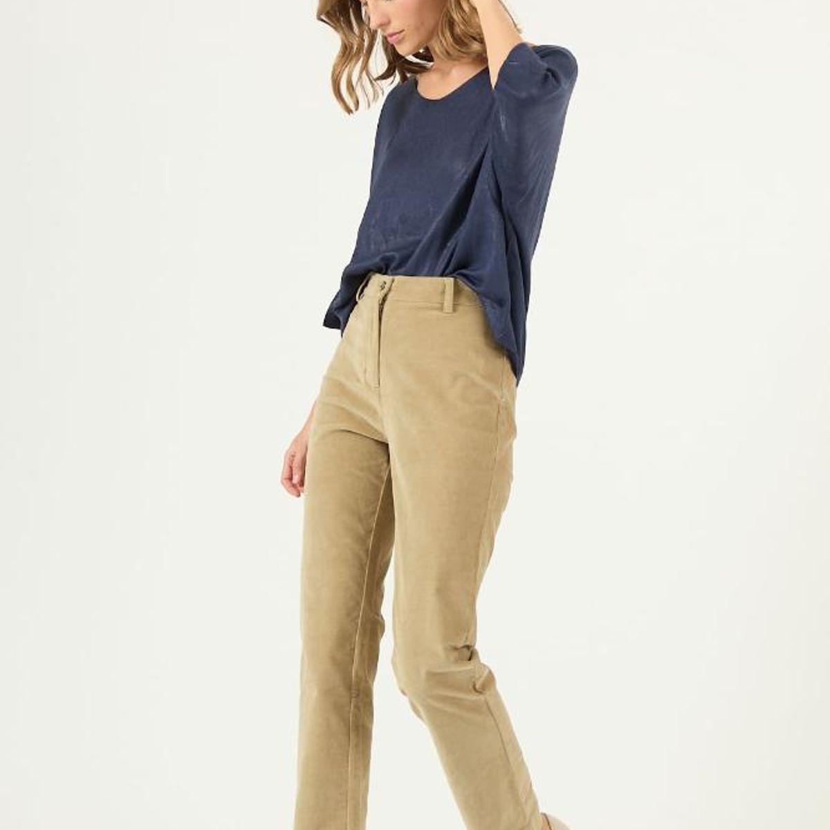 PRIVILEGE - Pantalon beige PRIVILEGE 2267