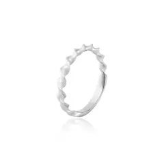 JB JOYAS BARON - Anillo de oro blanco 18kt Espiral
