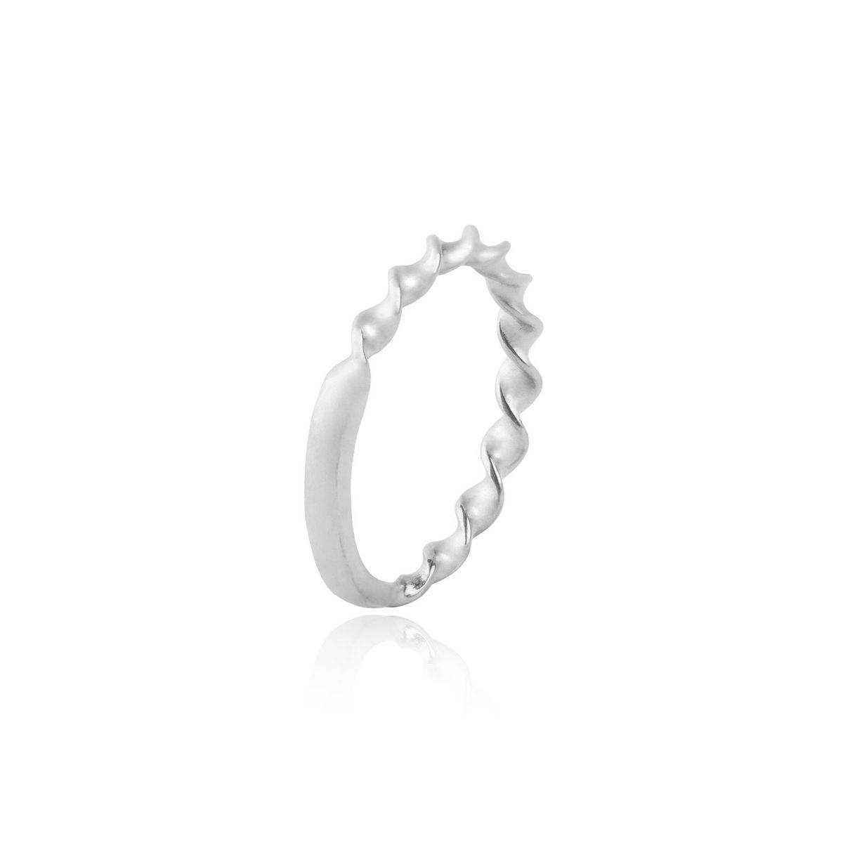 JB JOYAS BARON - Anillo de oro blanco 18kt Espiral