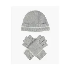 LOUNGE - Set Gorro Y Guantes Líneas