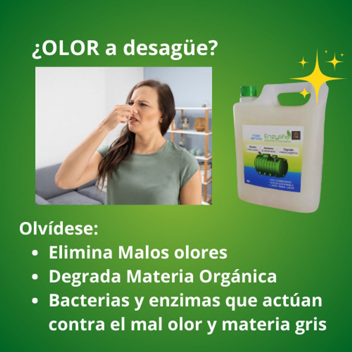 GENERICO - Tratamiento Fosa Septica W.C y Baños Químicos 25 Litros