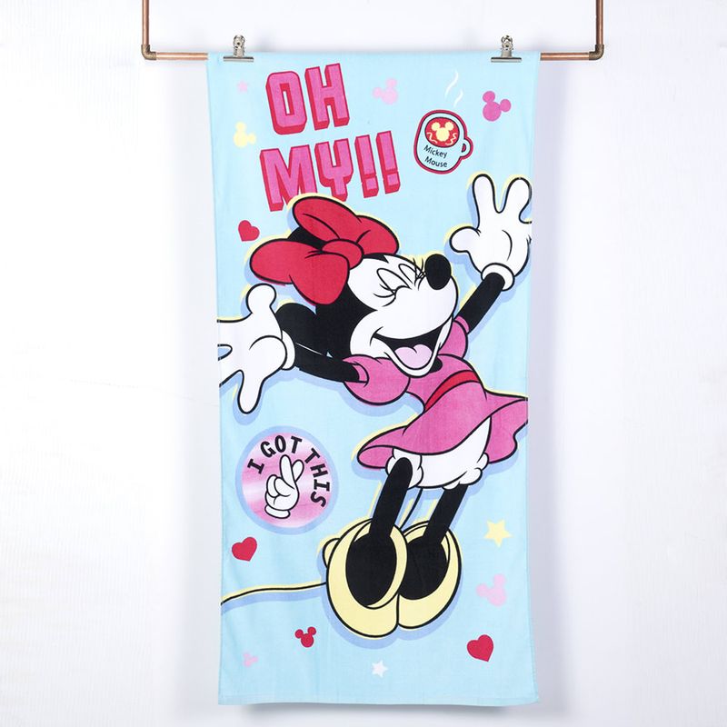 OEM - Toalla Playa Algodon 70x140 Minnie Oh My