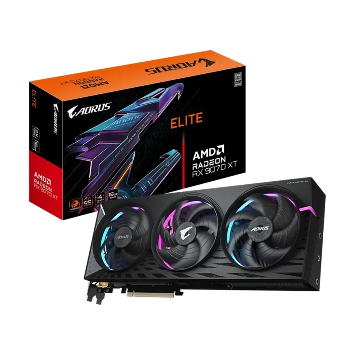 AORUS - Tarjeta de Video Aorus RX 9070 XT ELITE 16G GDDR6, Pci-E 5.0