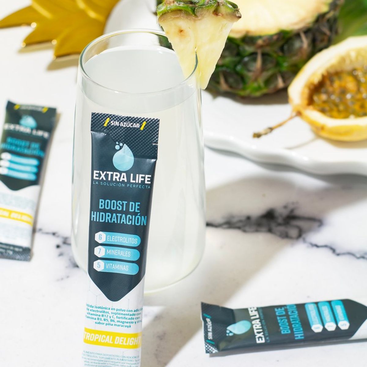 EXTRA LIFE - Boost de Hidratación Extra Life Tropical Delight 10u