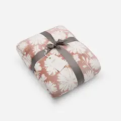 ROSEN - Manta Sherpa Estampada 130 x 170 cm Lileas Rosa