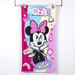 OEM - Toalla Playa Algodon 70x140 Minnie Wow
