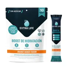 EXTRA LIFE - Boost de Hidratación Mango-Orange Fusion 10u