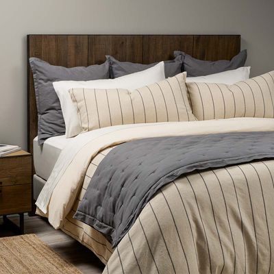 Imagen 2 del producto Piecera Pure Lino - Algodón 110 x 230 cm Grafito