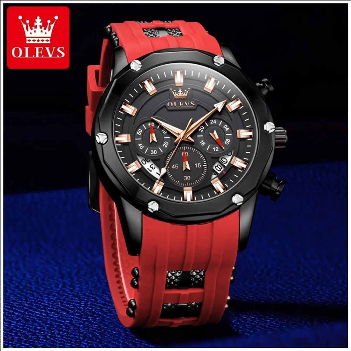 STARTECHOFFICE - Reloj Deportivo de Lujo Quartz para Hombre Resistente al Agua 30m cristal Hardlex Calendario