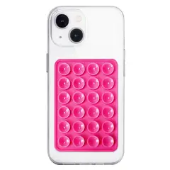 GENERICO - Soporte Silicona Con Ventosa Para Carcasa-celular-Fucsia