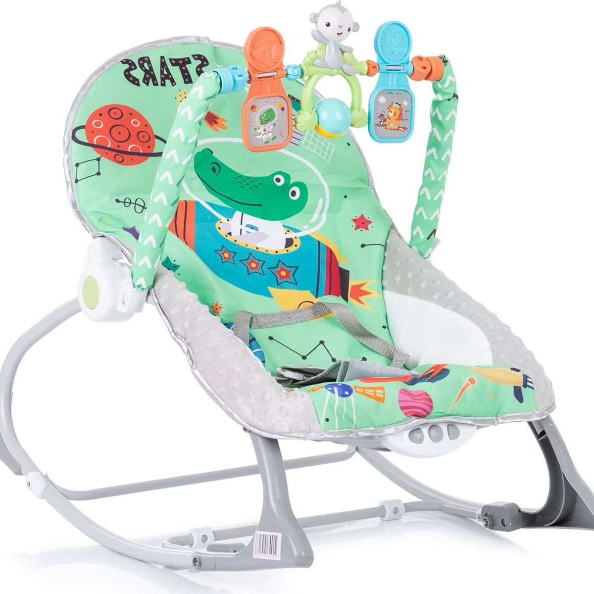 BBQOOL - Silla Nido Mecedora Rocker Dino Verde