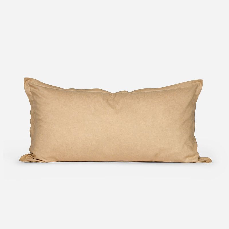 ROSEN - Cojín Pure Lino-Algodón 85 x 45 cm Camel