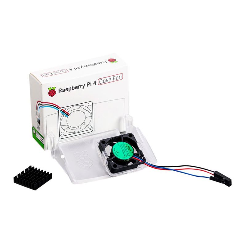 RASPBERRY PI - Ventilador original para Raspberry Pi 4 con disipador