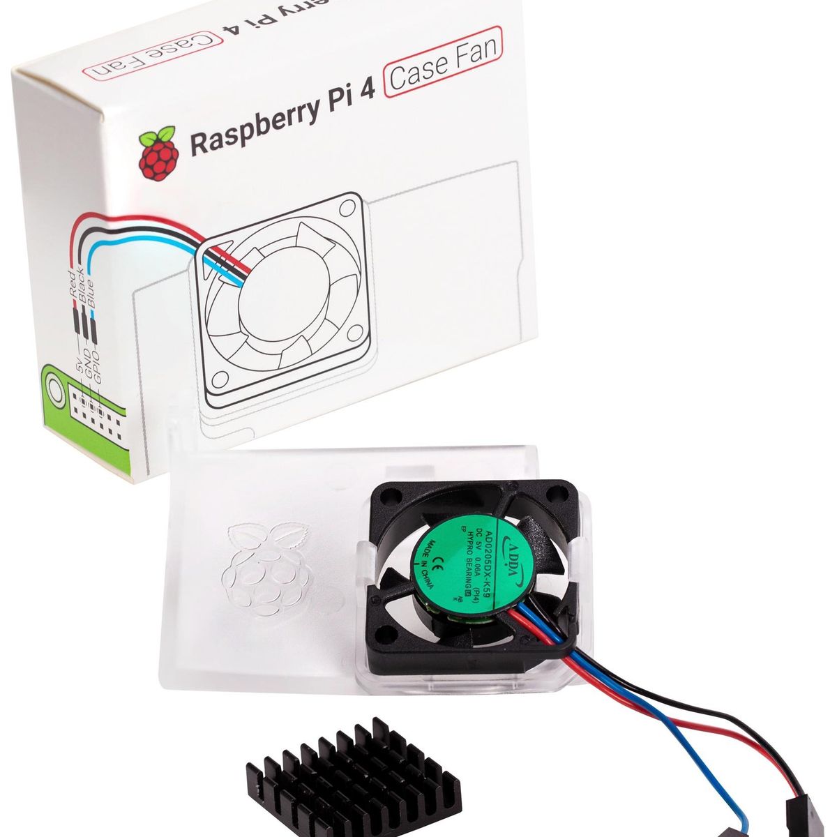 RASPBERRY PI - Ventilador original para Raspberry Pi 4 con disipador