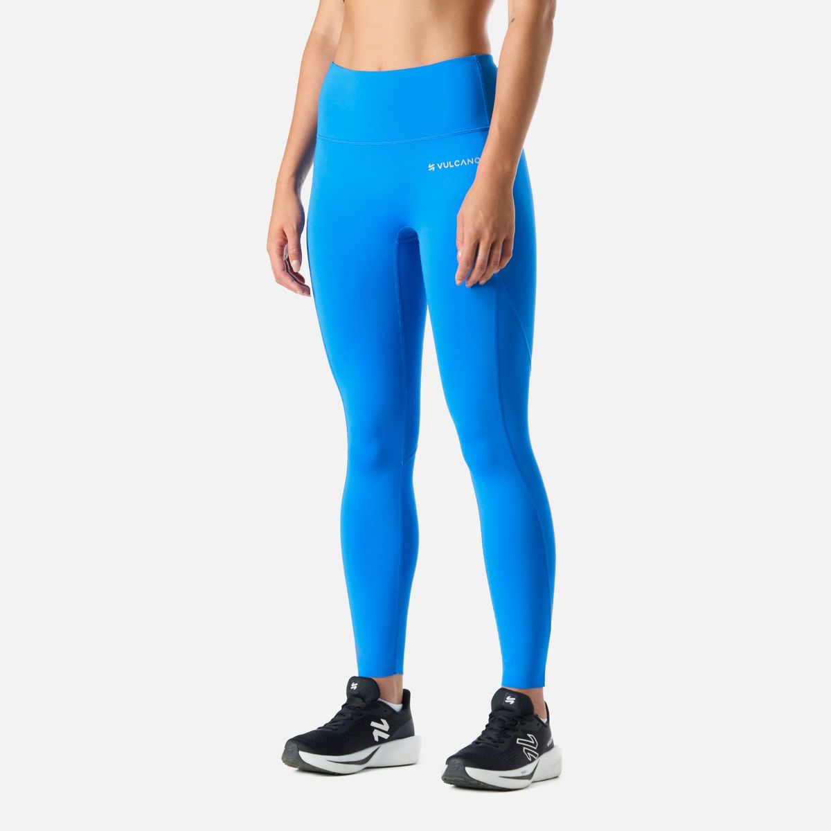 VULCANO - Calza Mujer Built To Move 7/8 High Rise Leggins Azul Vulcano
