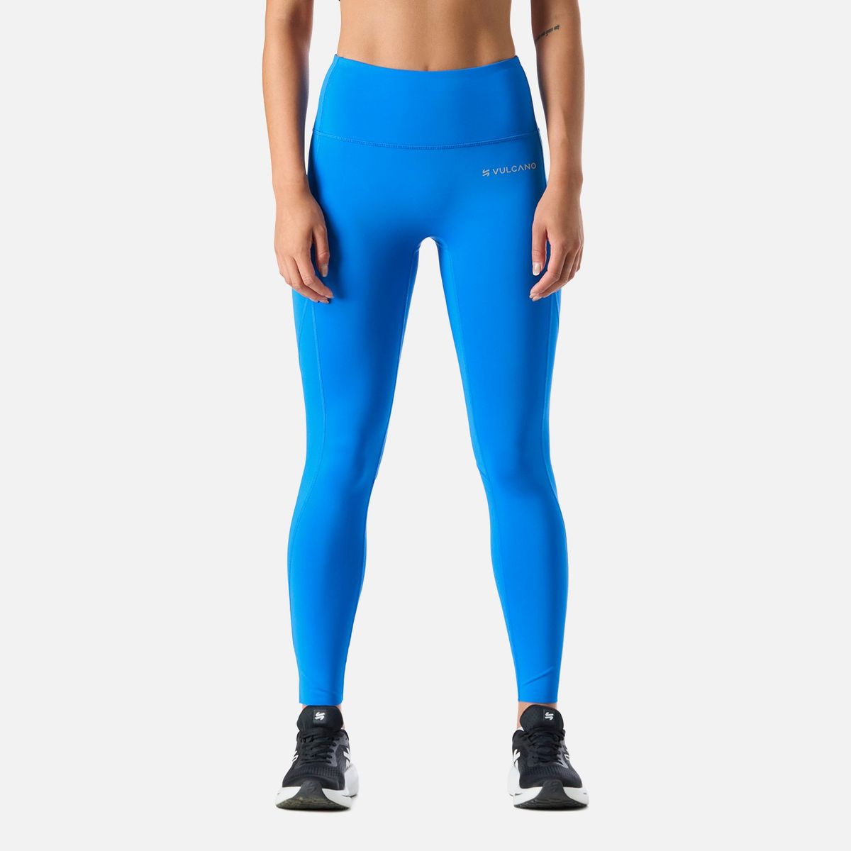 VULCANO - Calza Mujer Built To Move 7/8 High Rise Leggins Azul Vulcano