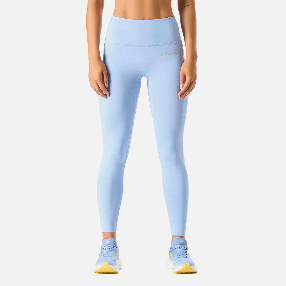 VULCANO - Calza Mujer Built To Move 7/8 High Rise Leggins Celeste Vulcano
