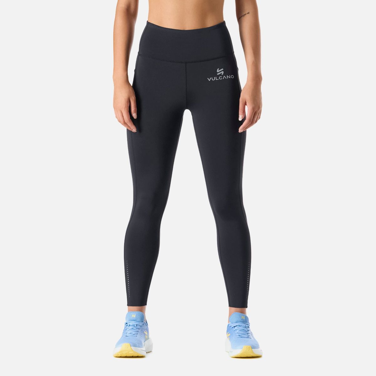 VULCANO - Calza Mujer Built To Move Compressive 7/8 Super High Rise Leggins Negro Vulcano