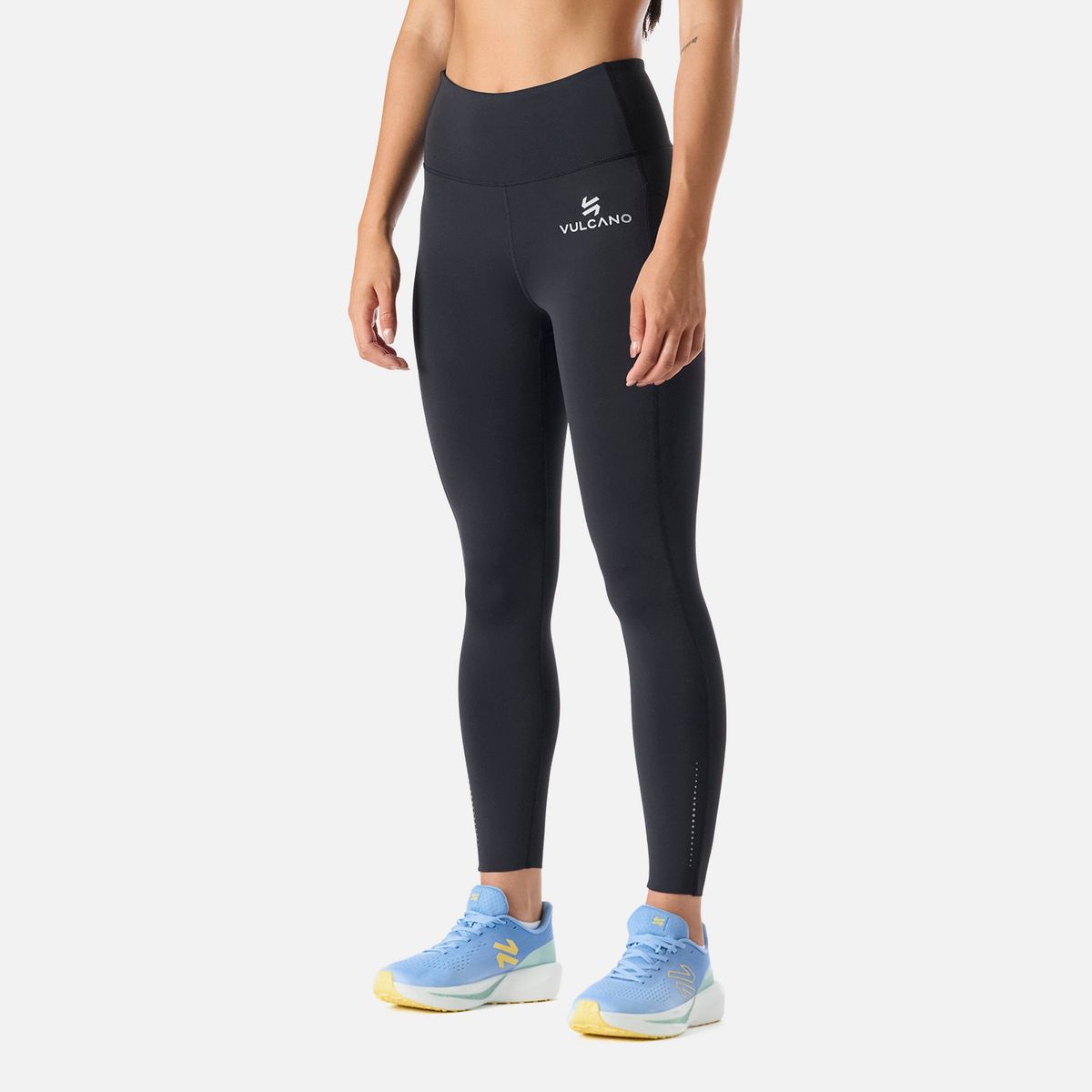 VULCANO - Calza Mujer Built To Move Compressive 7/8 Super High Rise Leggins Negro Vulcano