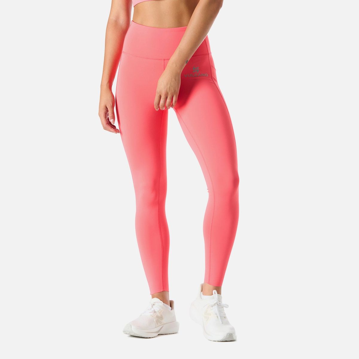 VULCANO - Calza Mujer Built To Move Compressive 7/8 Super High Rise Leggins Coral Vulcano