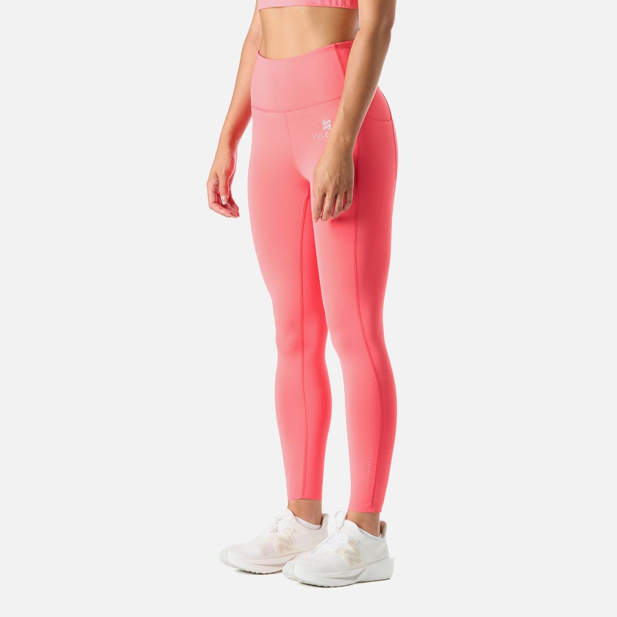 VULCANO - Calza Mujer Built To Move Compressive 7/8 Super High Rise Leggins Coral Vulcano